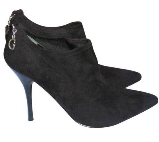 Guess NWT Black Black Faux Suede Heeled Booties