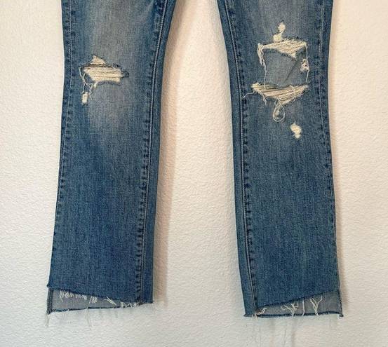 Mother The Insider Crop Step Fray jeans Holy Melancholy 25