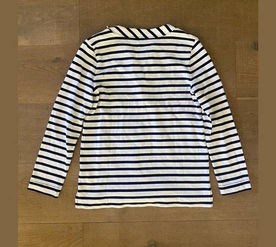 Kate Spade  nautical striped lace up long sleeve shirt