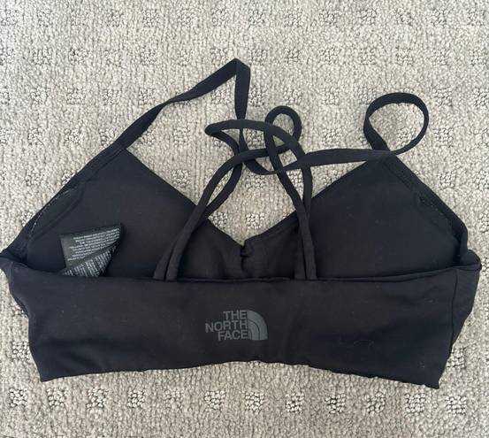 The North Face Black Sports Bra Criss Cross Back Size Xs