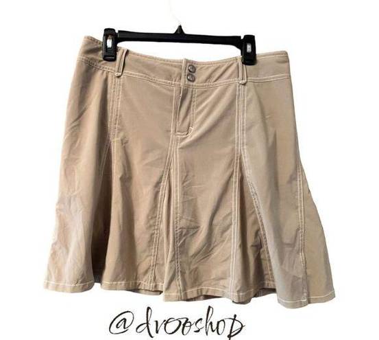 Athleta 12P Whatever Everyday Stretch Flared Skort - Beige EUC