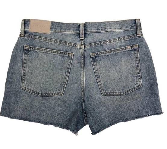 Everlane  The Relaxed '90s Short Mid Rise Classic Raw Hemline Organic Blue 27 NWT