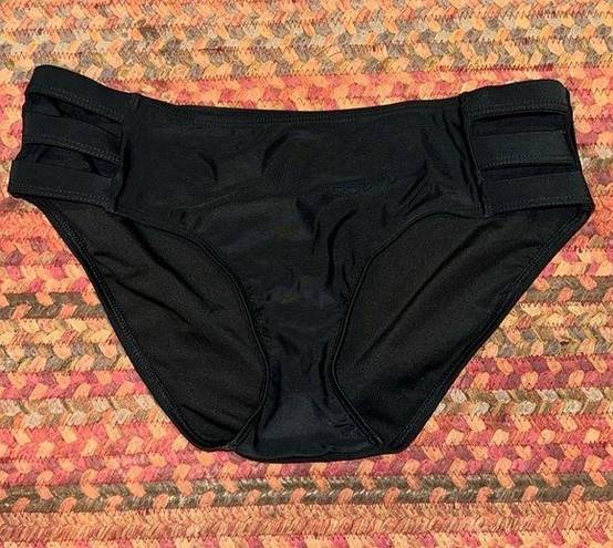 Relleciga NWT  BLACK BASIC SEXY STRAPPY CUTOUT BIKINI BOTTOMS