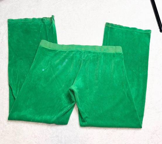 Juicy Couture Green Terry Cloth Y2K Sweatpants!