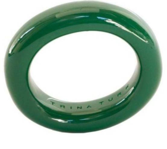 Trina Turk 💕💕 Resin Emerald Bangle Bracelet Green