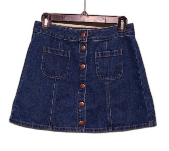 Brandy Melville Melville denim button up skirt