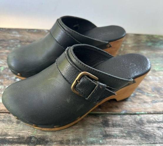 Buckle Black Cordani Zader Mule Clogs  Leather Size 36