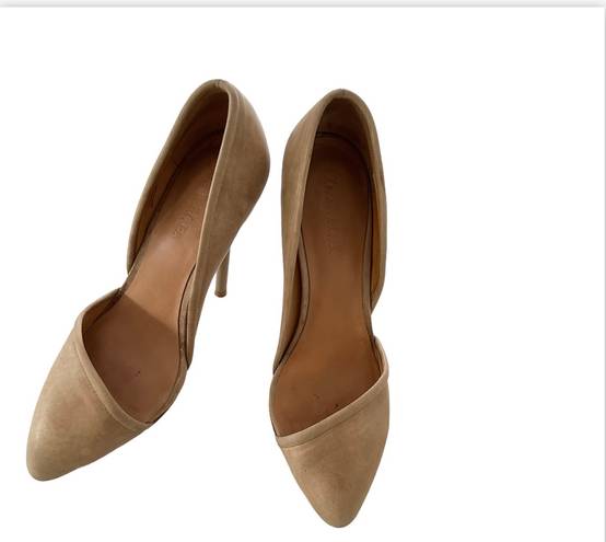 L.A.M.B. Beige Stiletto D'Orsay Heels color tang. size 7.5M