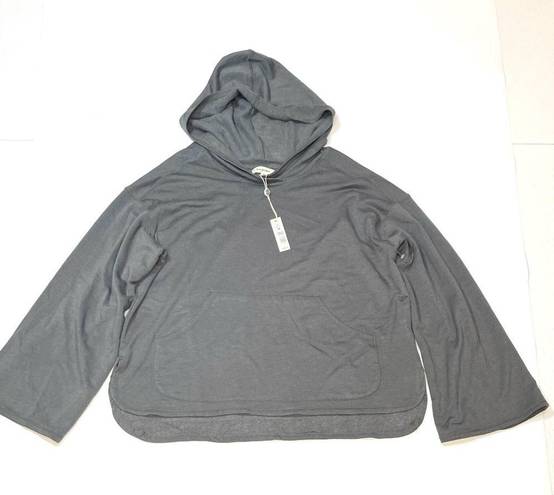 Max Studio  Grey Fleece-lined Sweatshirt Hoodie