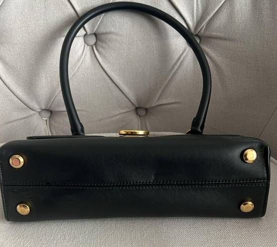 Salvatore Ferragamo  Trifolio Swing Leather Shoulder Bag in Black, Like New