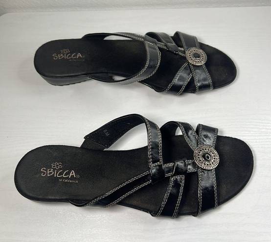 sbicca Womens Black  Sandals Sz 8.5