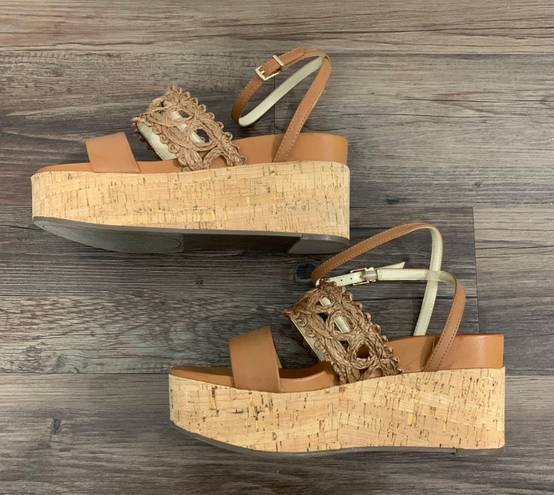 Jessica Simpson Brown Callri Wedge Sandals Size 10