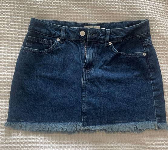 Free People Denim Miniskirt