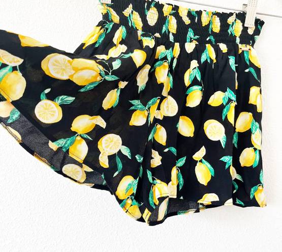 PINK - Victoria's Secret Pink by Victoria Secret Black Yellow Lemon Print Shorts