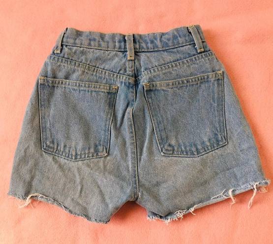 American Apparel High Waisted Jean Shorts