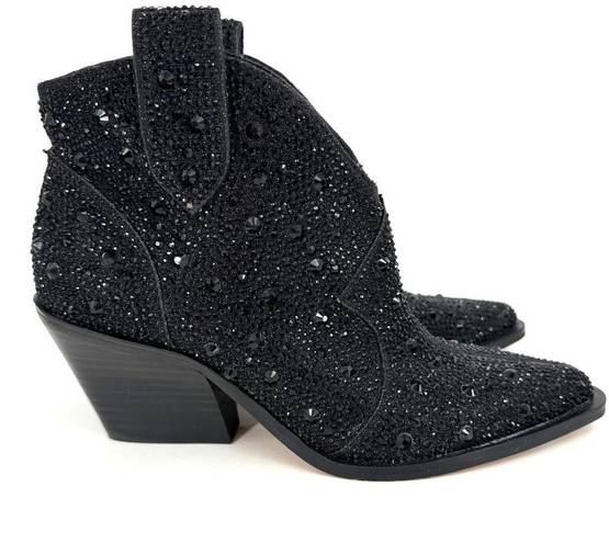 Jessica Simpson  Women's Zadie Pull-On Western Booties in Black Size 5 MSRP $129