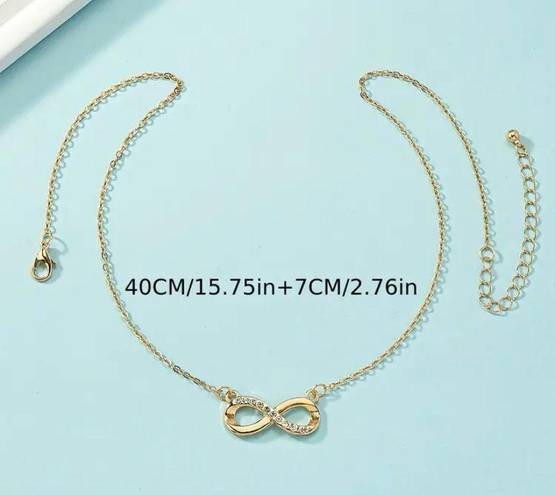 infinity Forever Love Pendant Gold Necklace