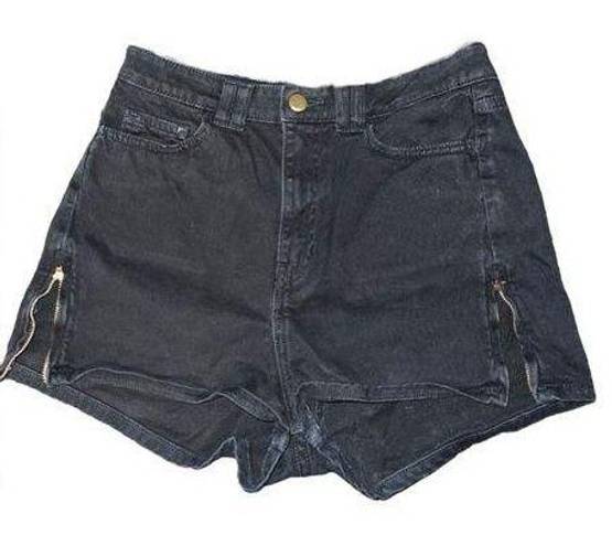 American Apparel  Black Shorts Size 28/29 Zippered Sides
