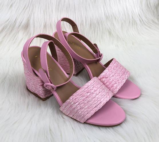 Bamboo NEW  | Braided Heel Maddy Sandals - PINK