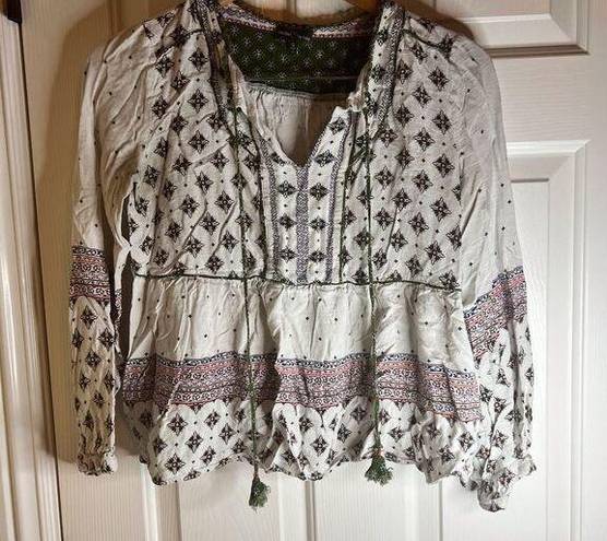 Market & Spruce  100% Rayon Bohemian Blouse Top, Size Sm.  Excellent Condition.