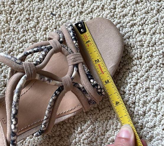 Gibson Latimer Size 8  Suede Reptile Strappy Sandals