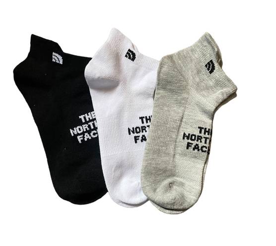 The North Face  Socks 3 Pack (Black, White, Gray)