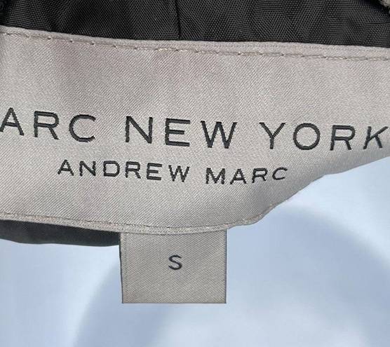 Marc New York  Andrew Marc Wool Blend Tweed Vegan Leather Moto Jacket Coat