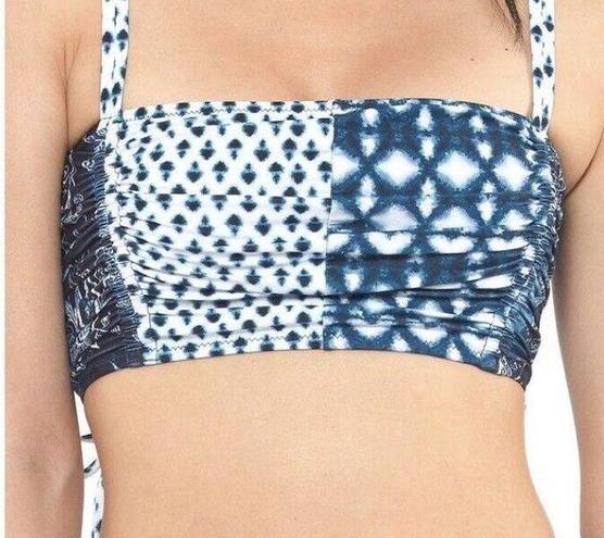 Jessica Simpson NWT  Swimwear Set Bikini Bottom / Top Size S Small Blue / White