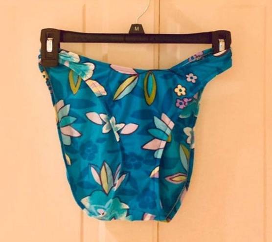 Victoria's Secret Victoria Secret Blue Floral Vintage Bikini Set Size 36B Medium