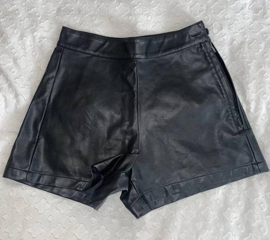 Amazon Black Leather Shorts