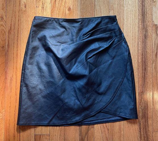 Abercrombie & Fitch Black Leather Skirt