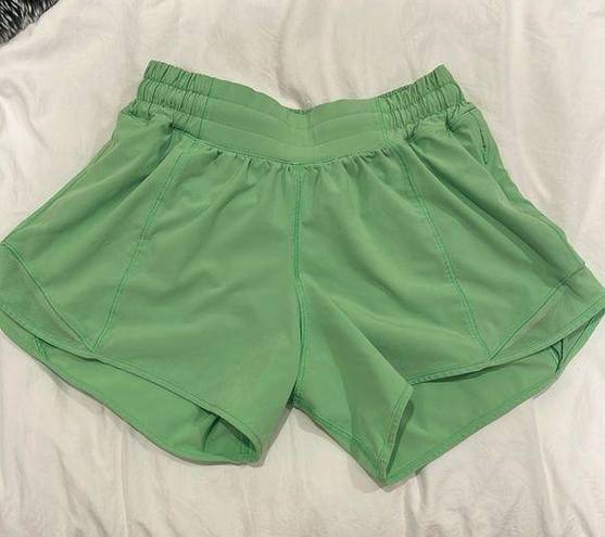 Lululemon green  Hotty hots 2.5in (I’m pretty sure this color is discontinued)