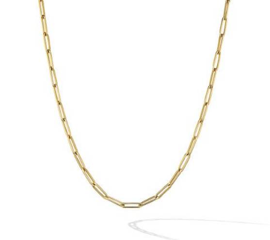 Tehrani Jewelry 14k real Gold paperclip Necklace | A Perfect Birthday Gift for Her | Showcasing Timeless Beauty | Minimal Jewelry | Trendy Dailywear |