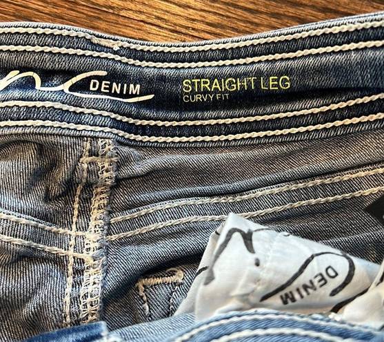 INC  INTERNATIONAL CONCEPTS STRAIGHT LEVEL CURVY FIT JEANS size 0