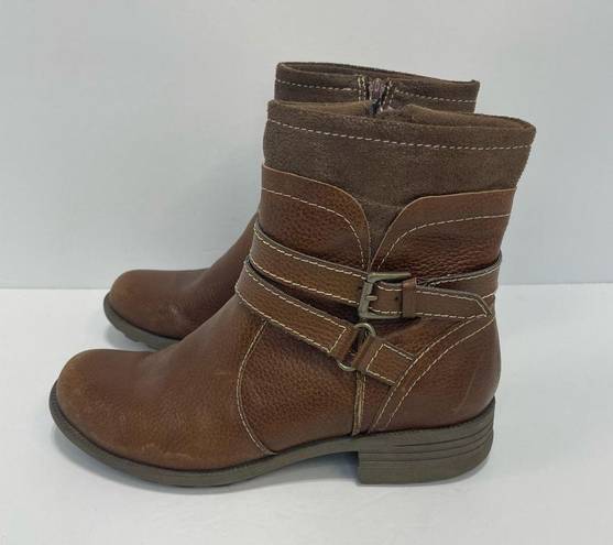 Earth Origins  Boots Size 8 1/2 Bonnie Leather Ankle Combat Moto Booties