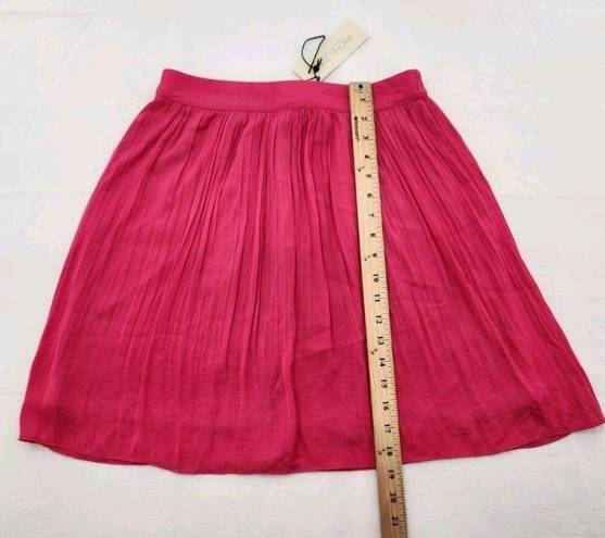 Rachel Zoe  Womens Mini Skirt Size XS Pleated Pink Elastic Waist