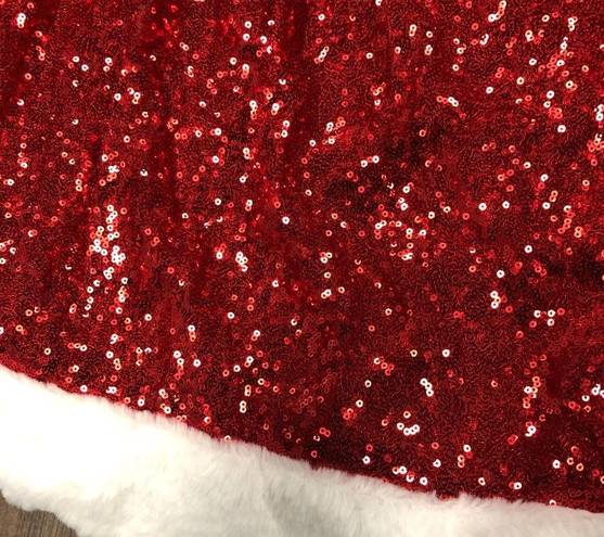 ma*rs - . Clause Santa Red sequin skirt - XXL - Brand new w/tags!