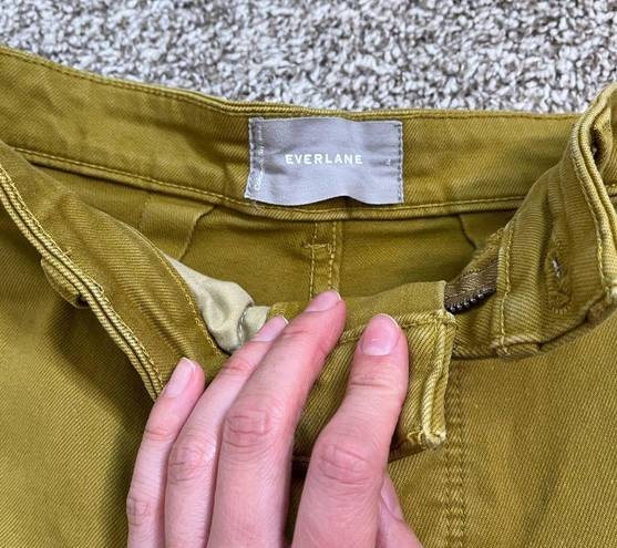 Everlane  Mustard High Waisted Jean Shorts Size 4