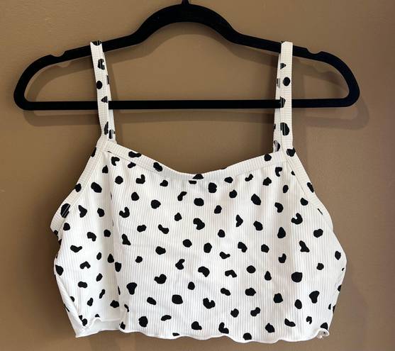 No Bo  Polka dotted Bikini Top