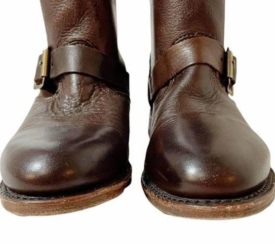 Krass&co Vintage Shoe  Brown Leather Side Buckle Boots Women’s Size 6 Made in USA