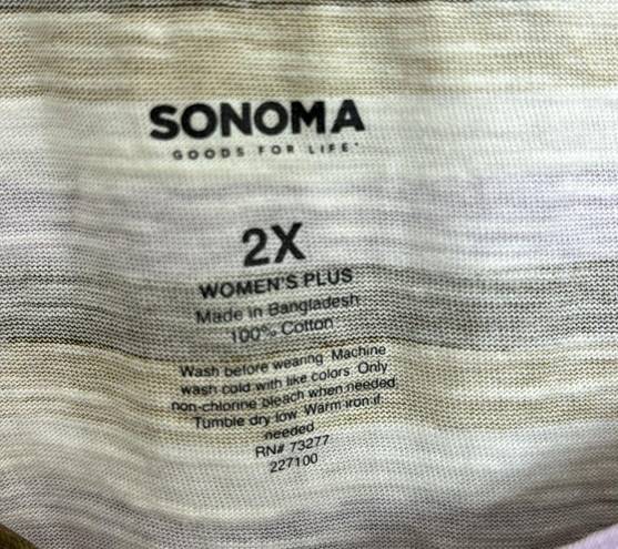 Sonoma 5/$25  2X neck sleeveless tee 134