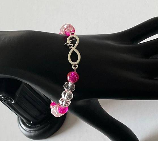 infinity Love  Beaded Charm Bracelet