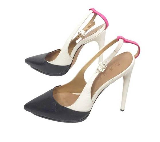 L.A.M.B. pointed toe colorblock high heels