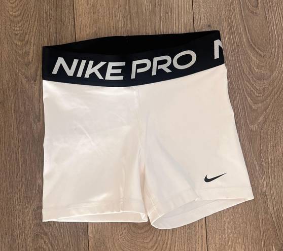 Nike White  Pro Shorts