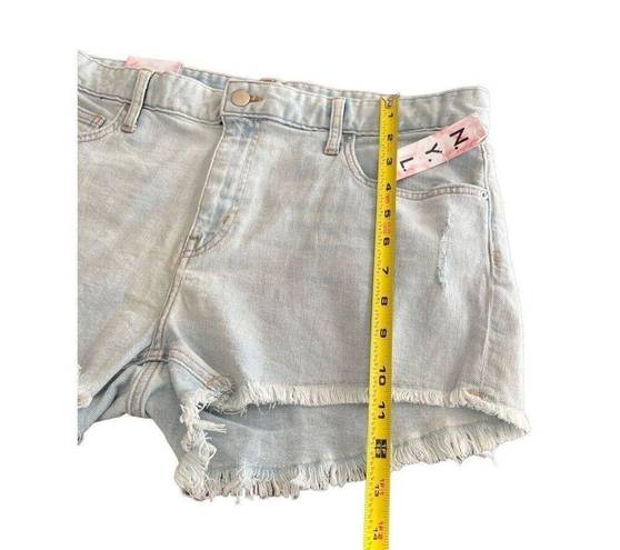 New York Laundry  Vintage High Rise Light Wash Womens Denim Shorts size 13