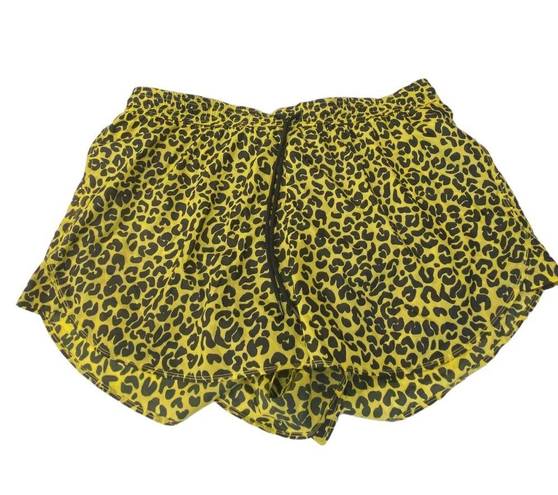 Good American  Sun beam leopard print athletic shorts Size 4 (XL Extra large)