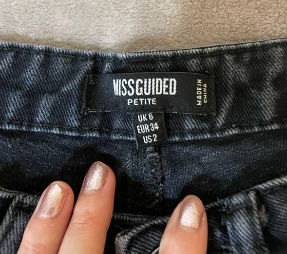 Missguided High Rise Distressed Jeans