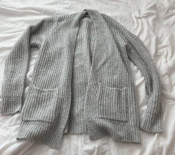 Full Tilt  Grey Open Front Cardigan