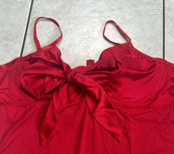 Torrid NWT ‎ Big Bow Satin Bodysuit Red Lingerie Size 6X