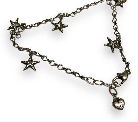 Brighton  SEA STAR Charm Bracelet Swarovski Crystals Silver Plate Starfish